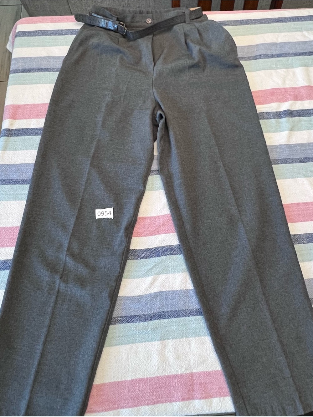 Counterparts Women's Charcoal Gray Straight-Leg Trousers - Picture 1 of 8